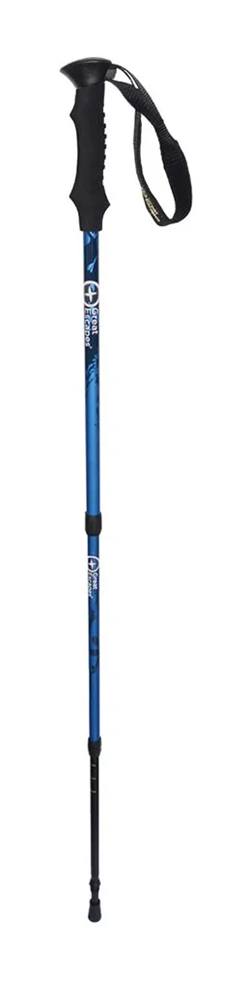 BASTONCINO TREKKING TELESCOPICI A TRE SEZIONI BLU BLACK